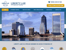 Tablet Screenshot of libertylawlegal.com